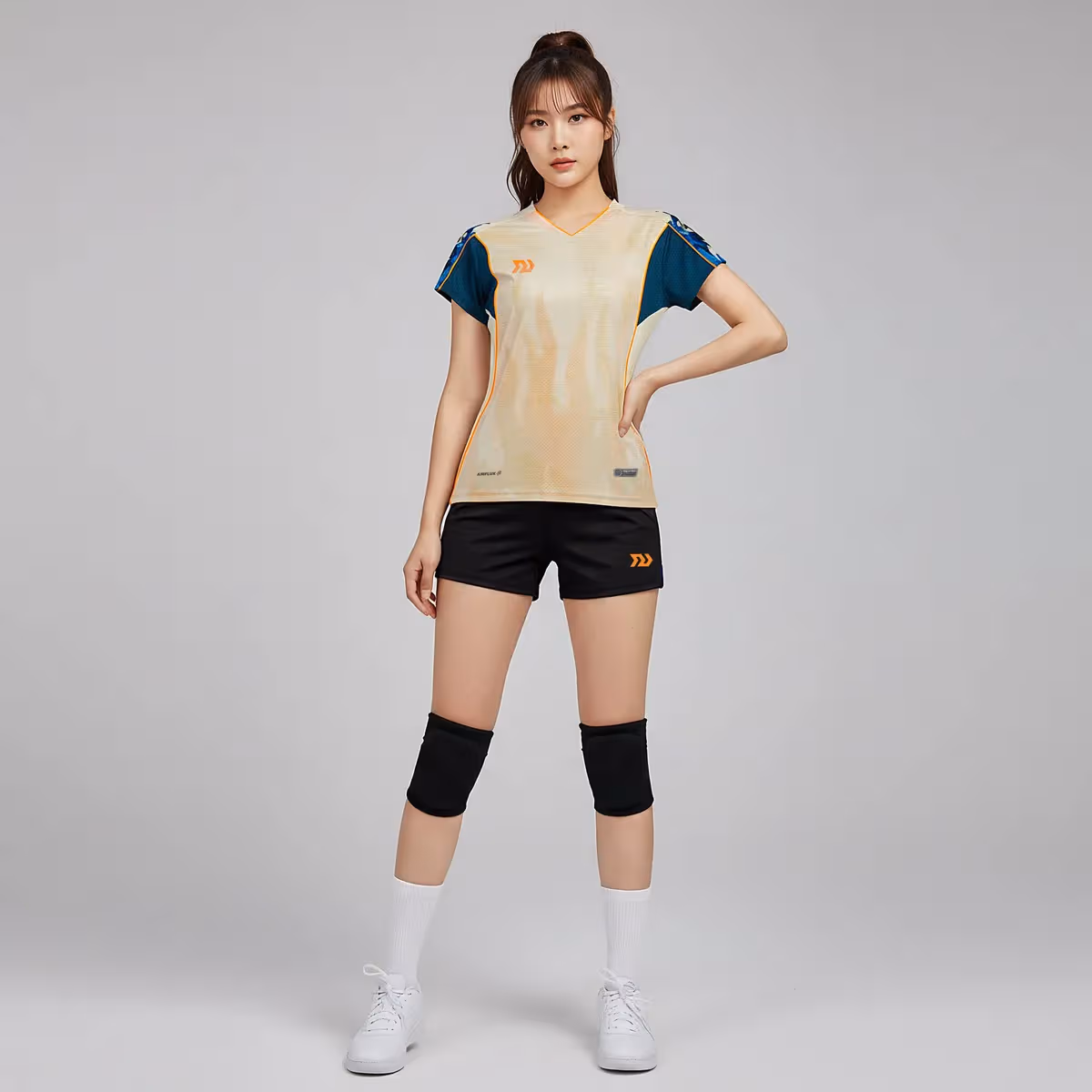 Bộ Quần Áo Bóng Chuyền Nữ Bulbal Burnito BC11 Kem