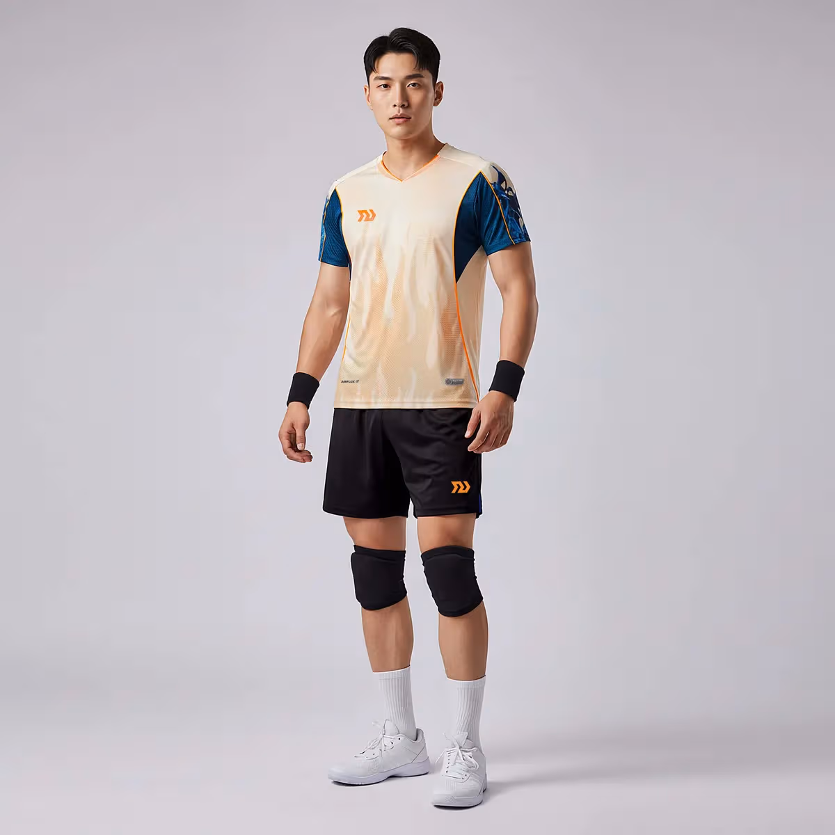 Bộ Quần Áo Bóng Chuyền Nam Bulbal Burnito BC11 Kem
