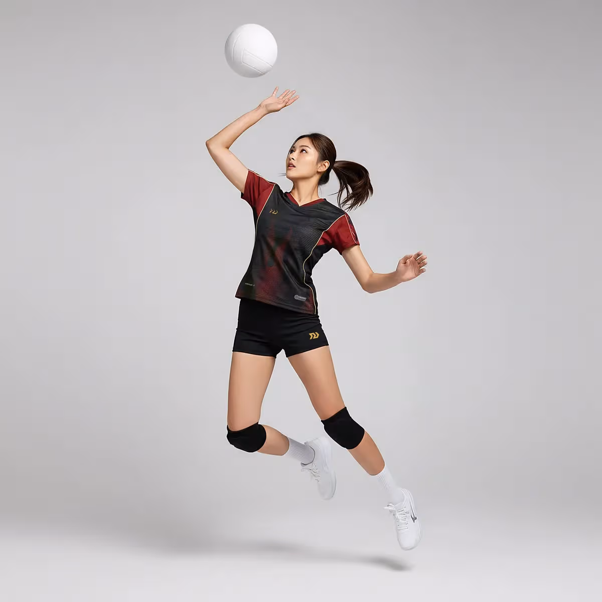 Bộ Quần Áo Bóng Chuyền Nữ Bulbal Burnito BC11 Đen