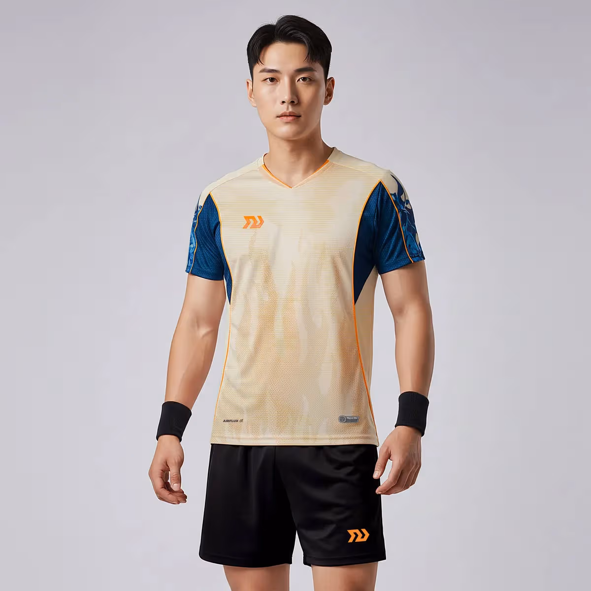 Bộ Quần Áo Bóng Chuyền Nam Bulbal Burnito BC11 Kem