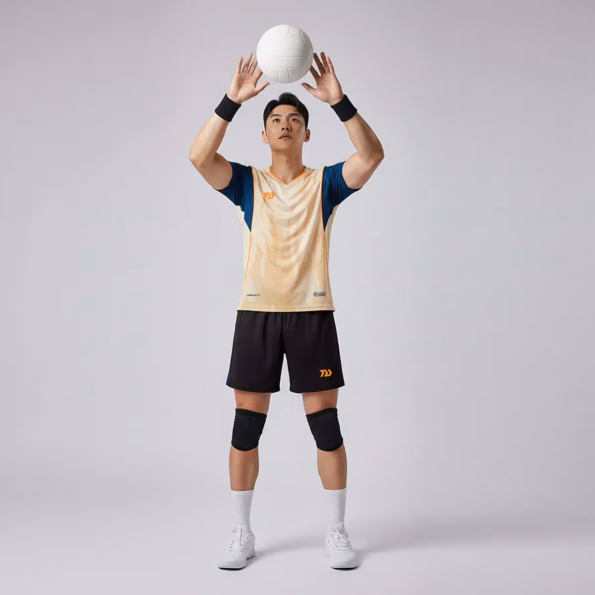 Bộ Quần Áo Bóng Chuyền Nam Bulbal Burnito BC11 Kem