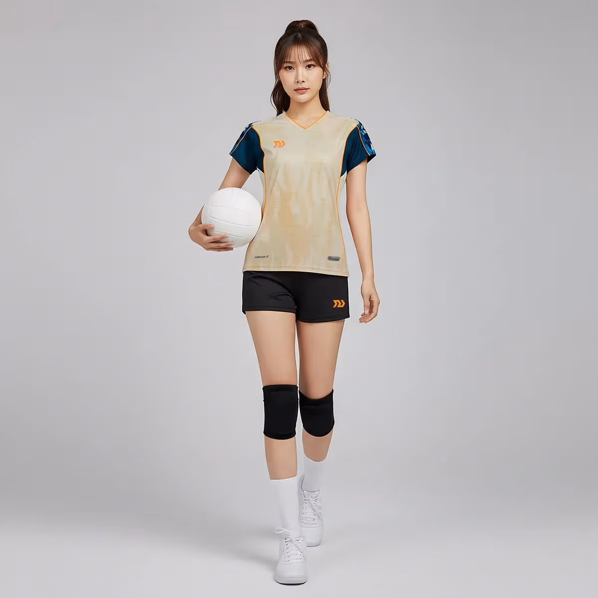 Bộ Quần Áo Bóng Chuyền Nữ Bulbal Burnito BC11 Kem