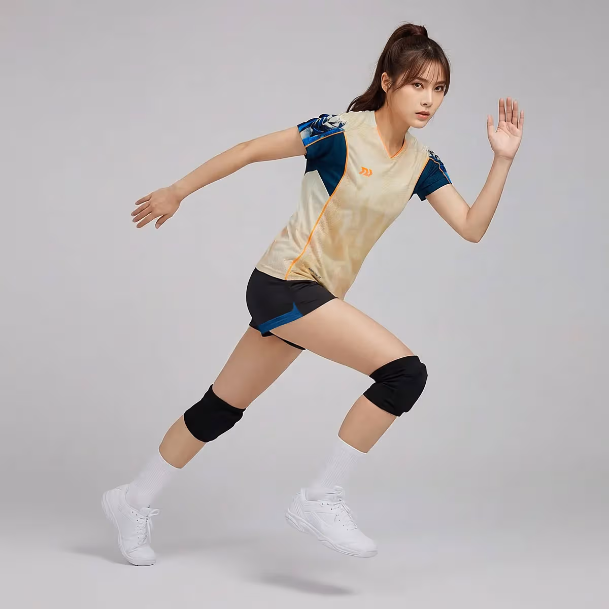 Bộ Quần Áo Bóng Chuyền Nữ Bulbal Burnito BC11 Kem