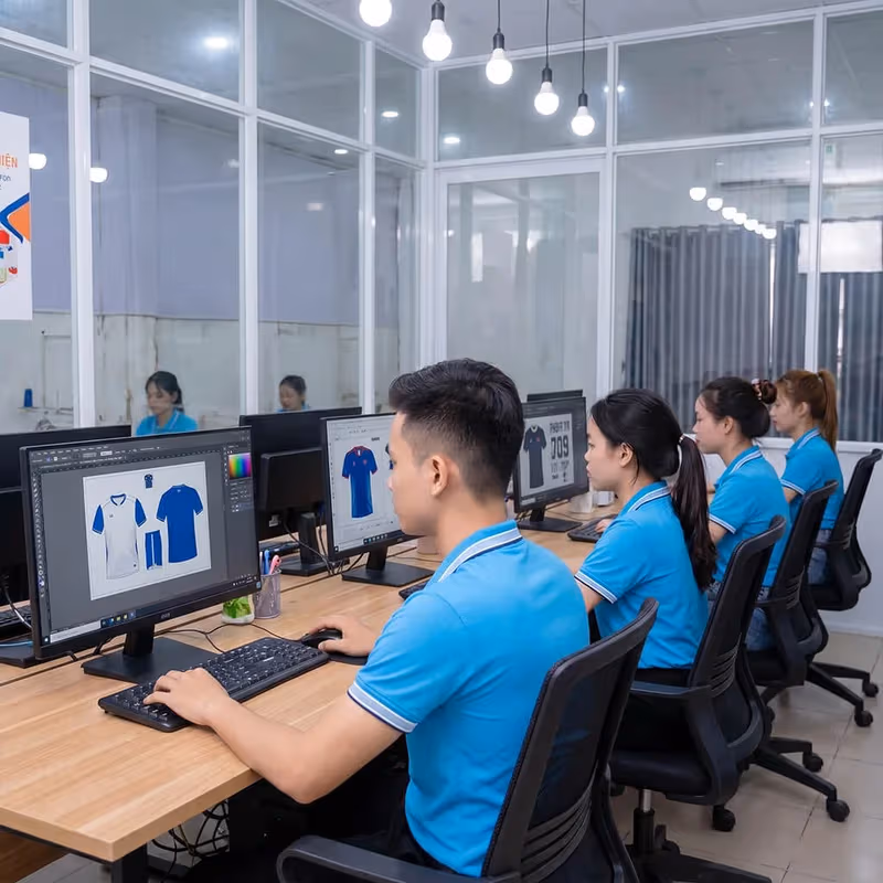 Đội ngũ designer Bulbal làm việc trên Photoshop