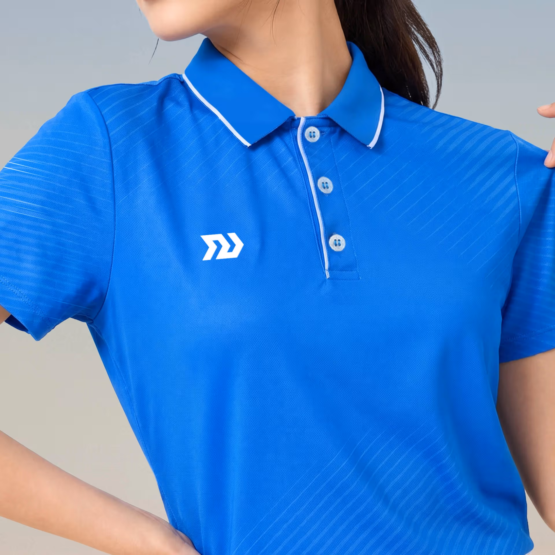 Áo thể thao cổ trụ Nữ Bulbal Draco Xanh Ya 2