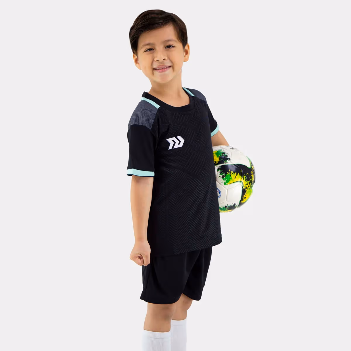 Bộ Quần Áo Bóng Đá Bulbal Olas Kid Đen