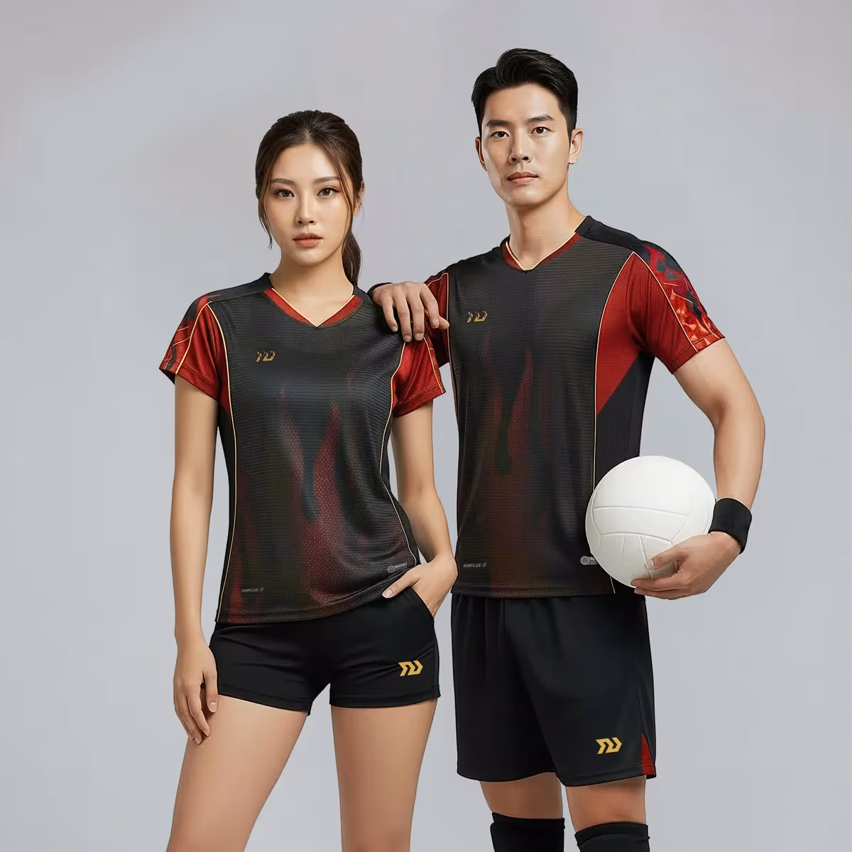 Bộ Quần Áo Bóng Chuyền Nam Bulbal Burnito BC11 Đen