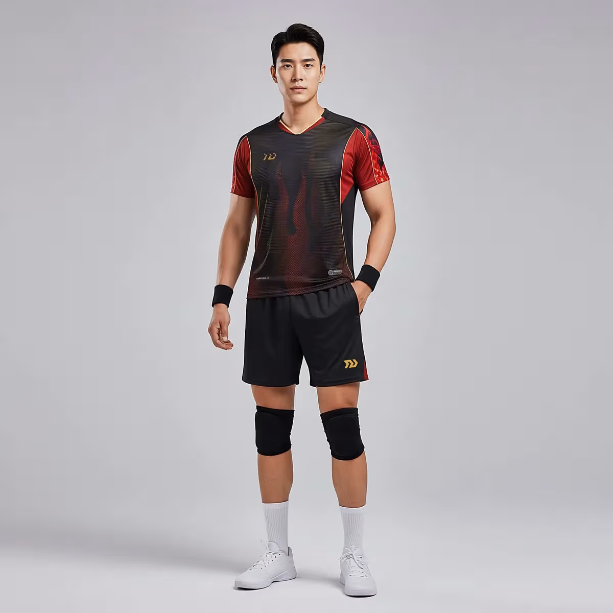 Bộ Quần Áo Bóng Chuyền Nam Bulbal Burnito BC11 Đen
