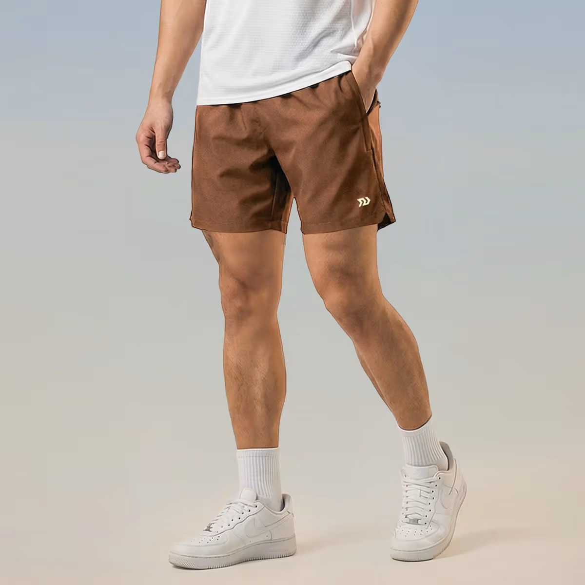Quần Short Thể Thao Bulbal Waso 17 Nâu Sáng