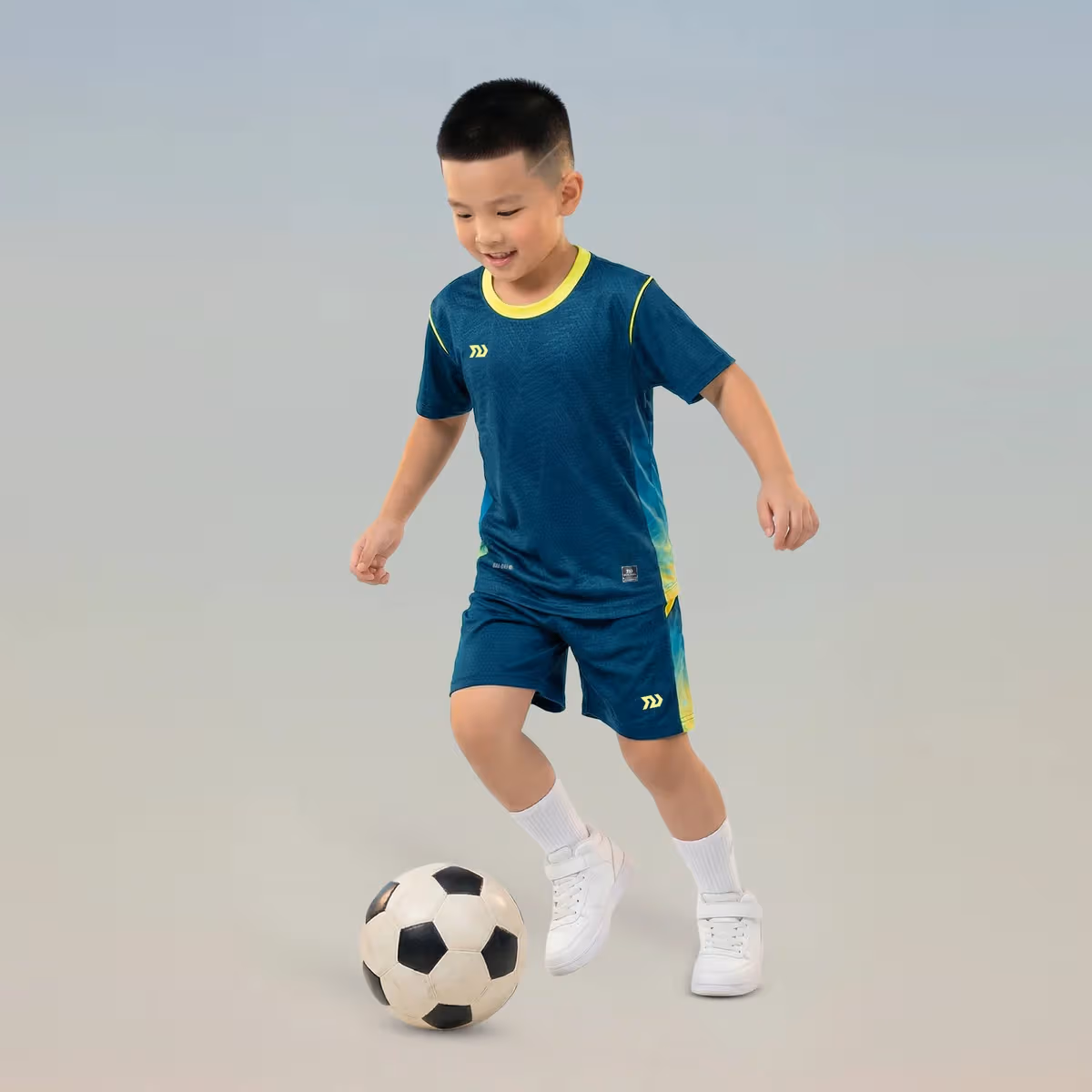 Bộ Quần Áo Bóng Đá Trẻ Em Bulbal Sonic 3 Lông Công