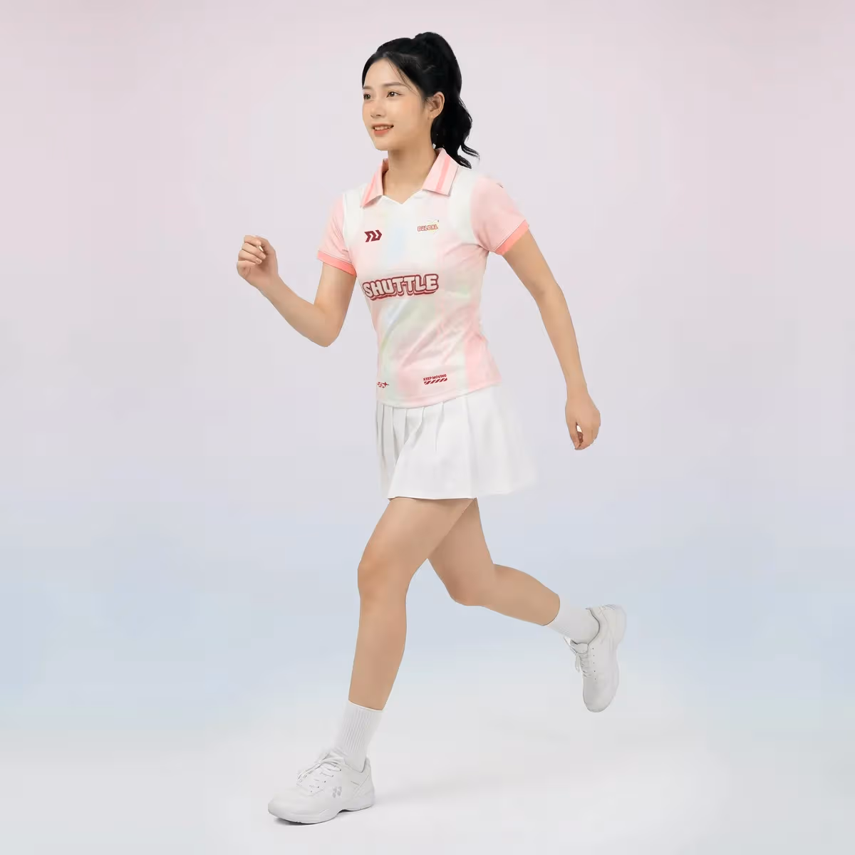 Áo Thể Thao Nữ Bulbal Teemie TM03 Hồng Đào