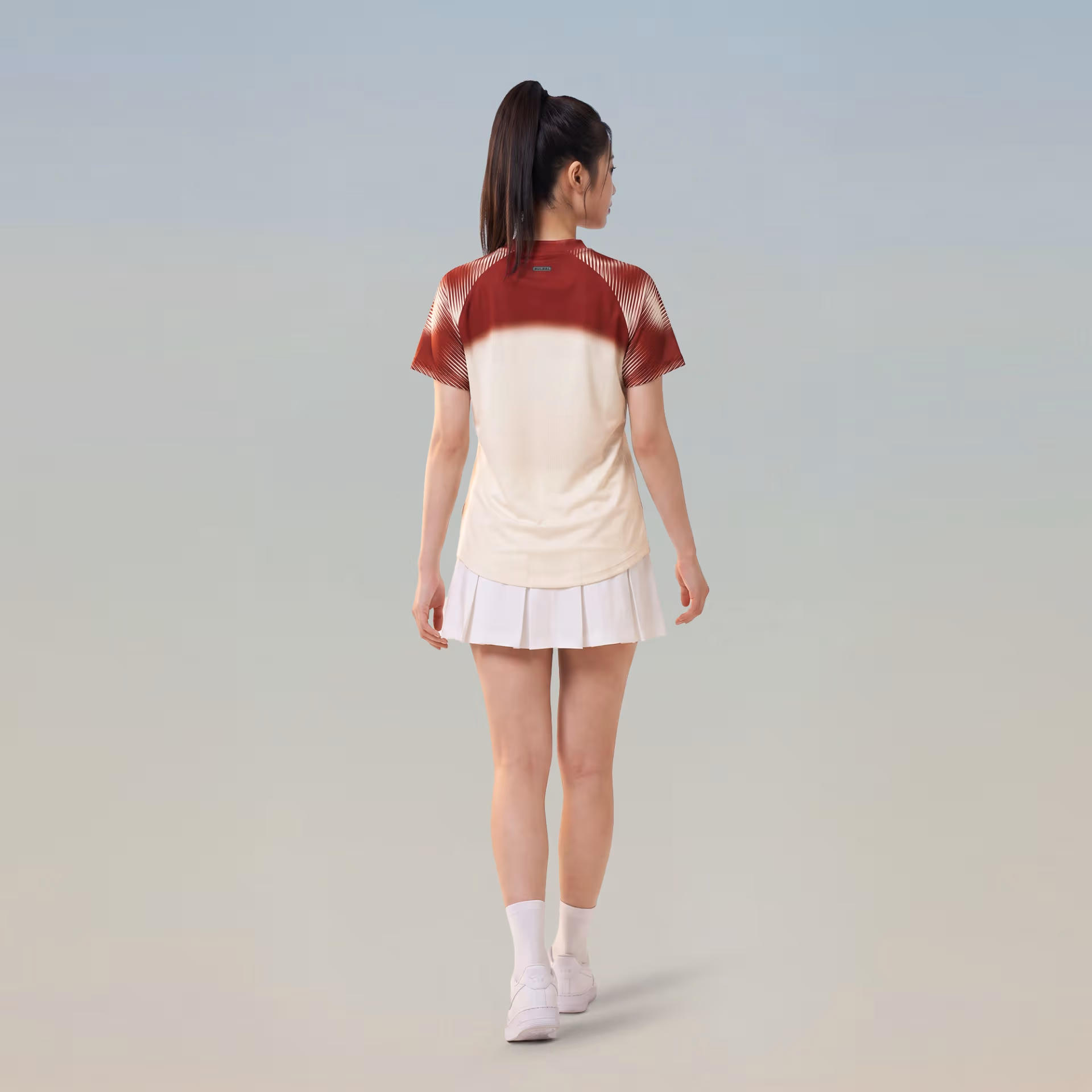 Áo thể thao Nữ Bulbal Lumar 02 Kem Đỏ 5
