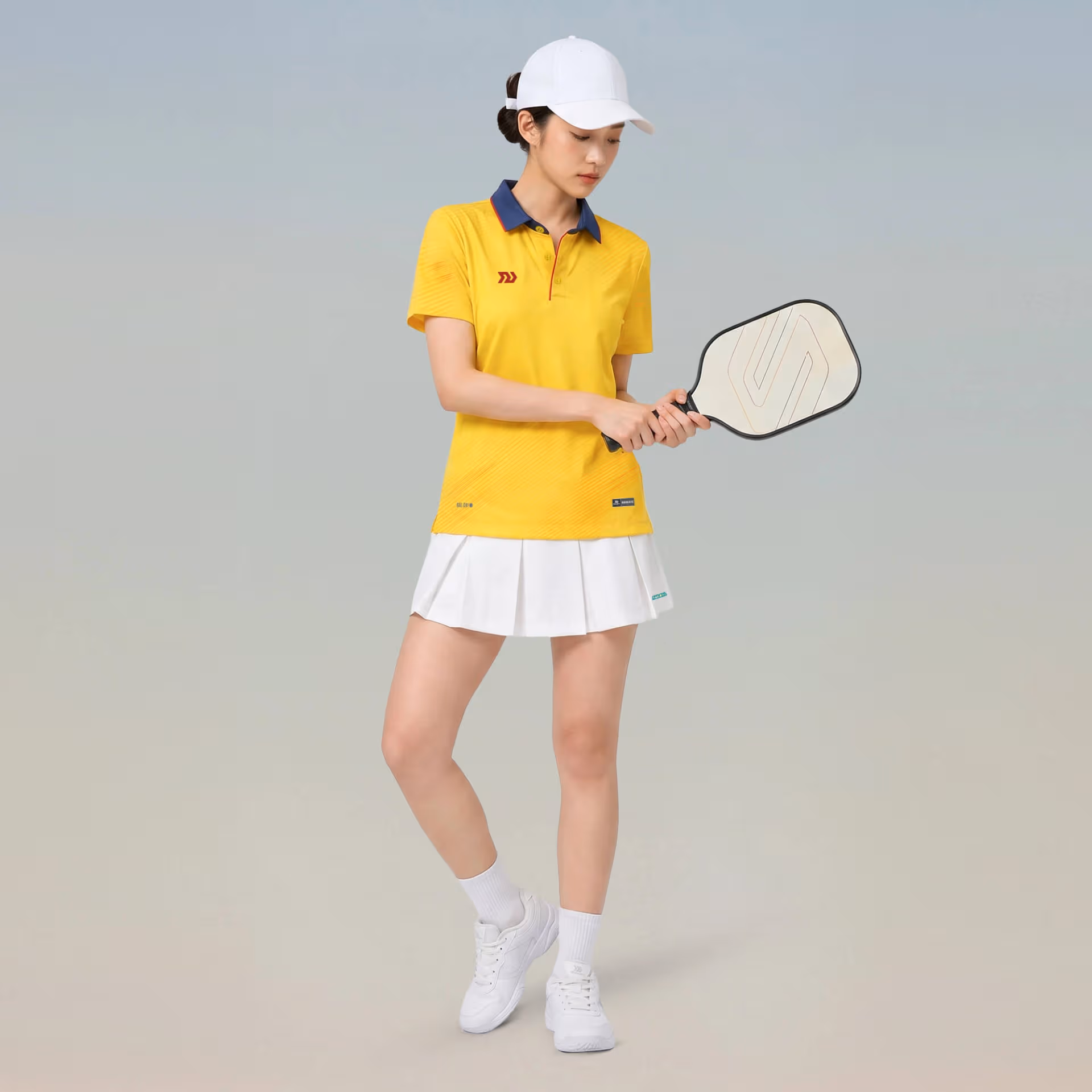 Áo thể thao cổ trụ Nữ Bulbal Draco Vàng 7