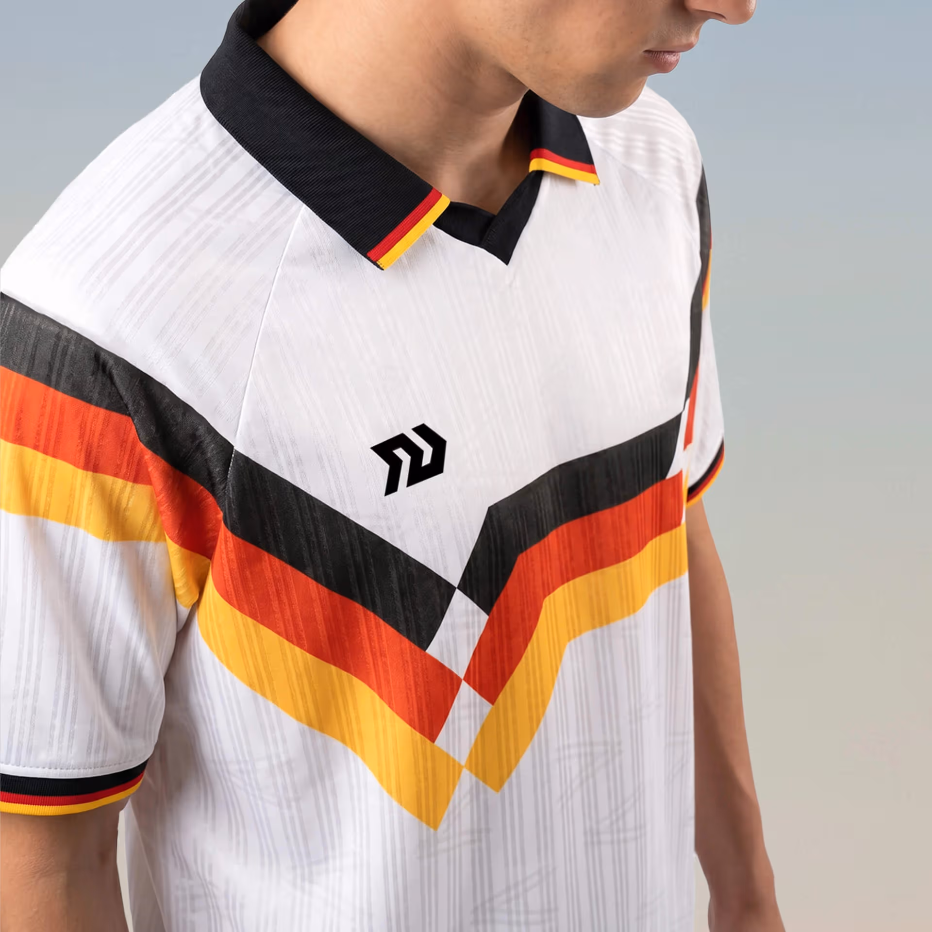 Áo Polo Bulbal Jersey WC26 Trắng Đen 4