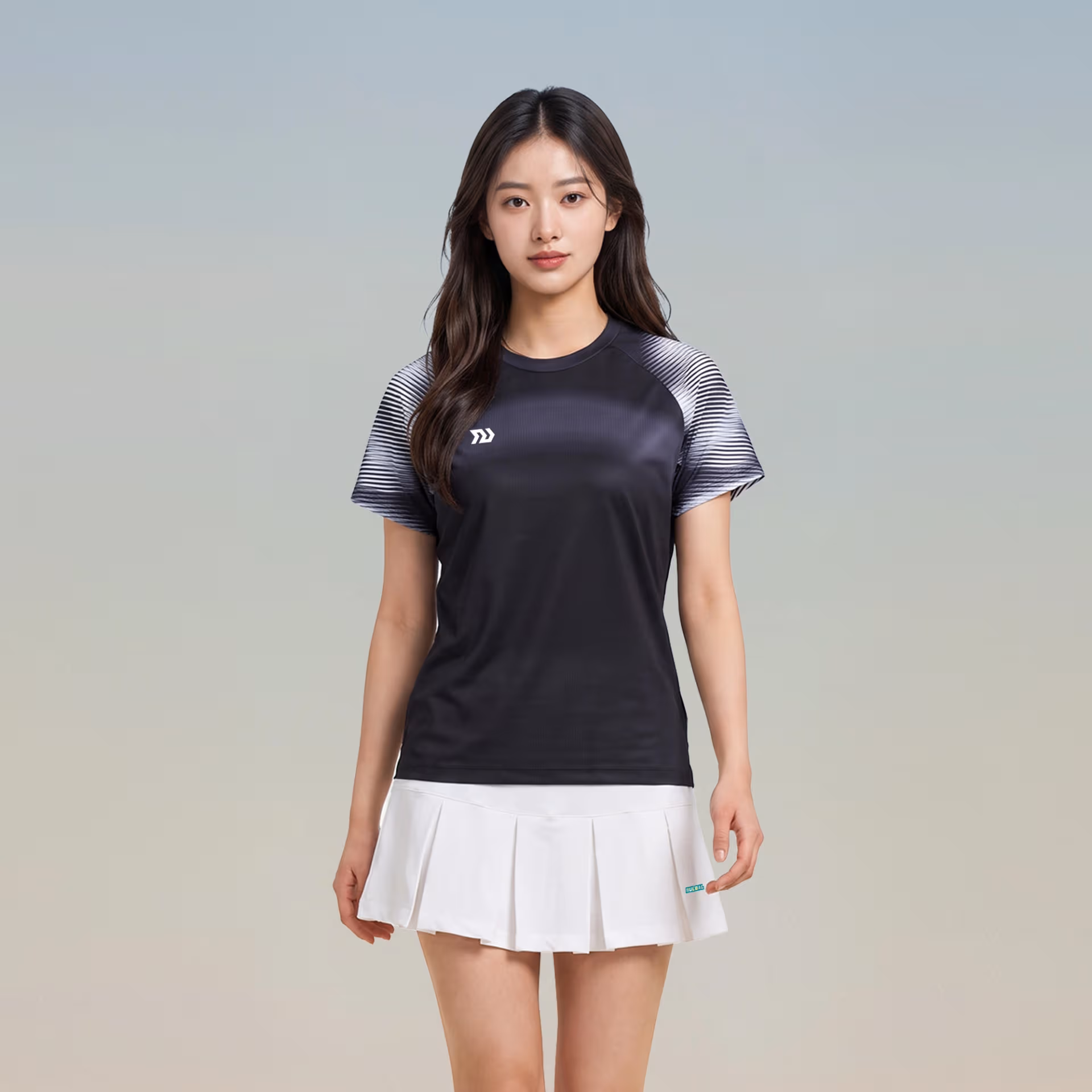 Áo thể thao Nữ Bulbal Lumar 02 Đen Xám 1