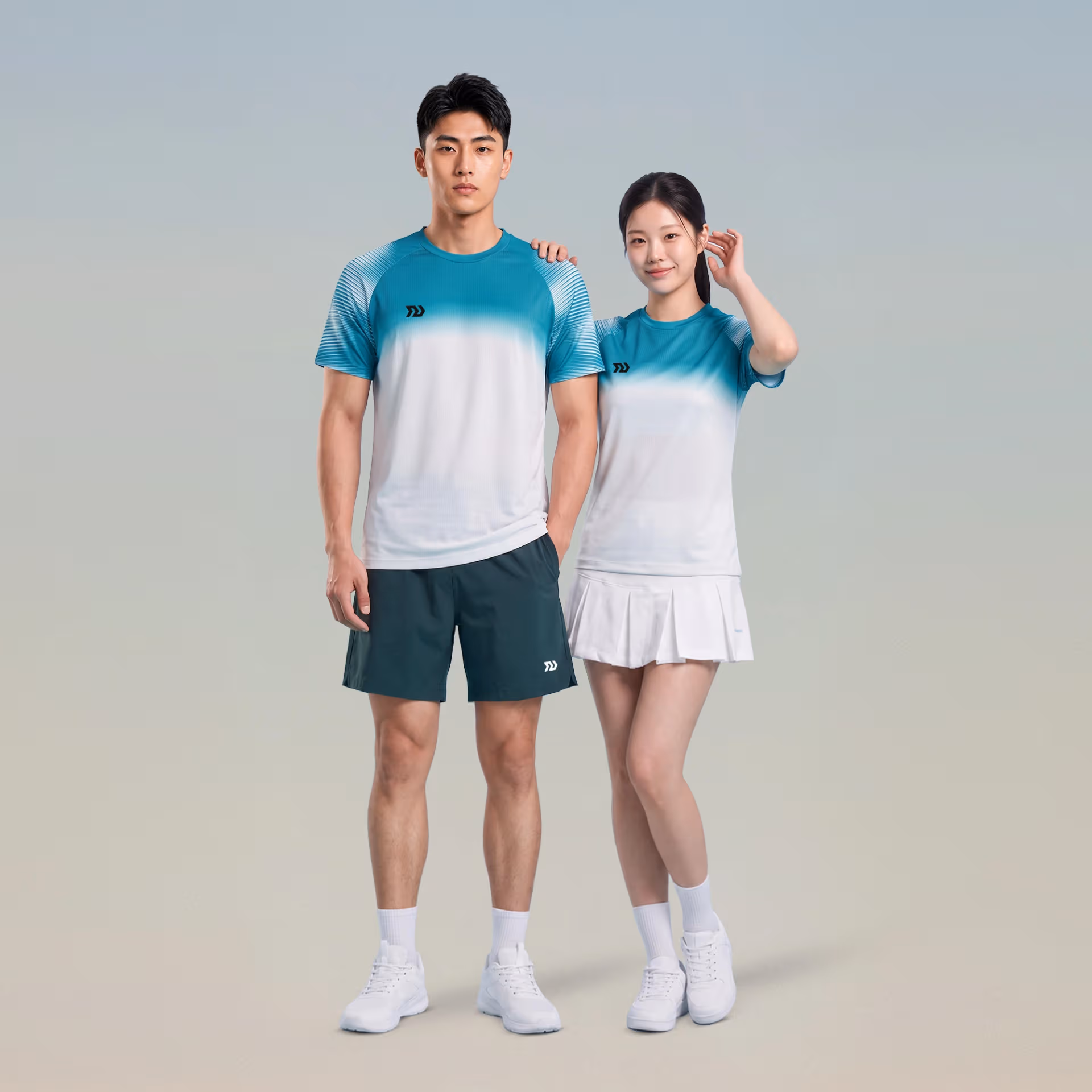 Áo thể thao Nữ Bulbal Lumar 02 Trắng Xanh Lá 8