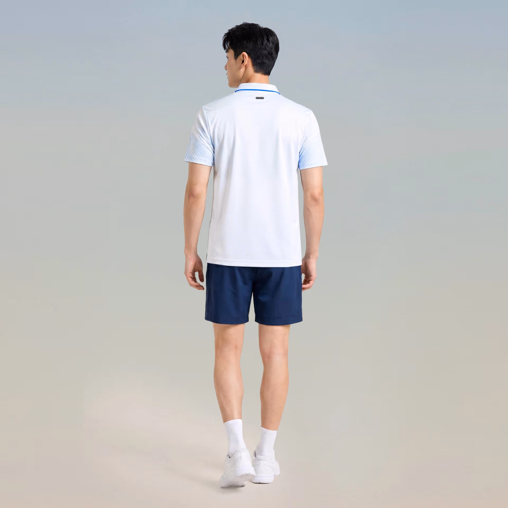 Áo thể thao cổ trụ Nam Bulbal Draco Trắng Biển 5