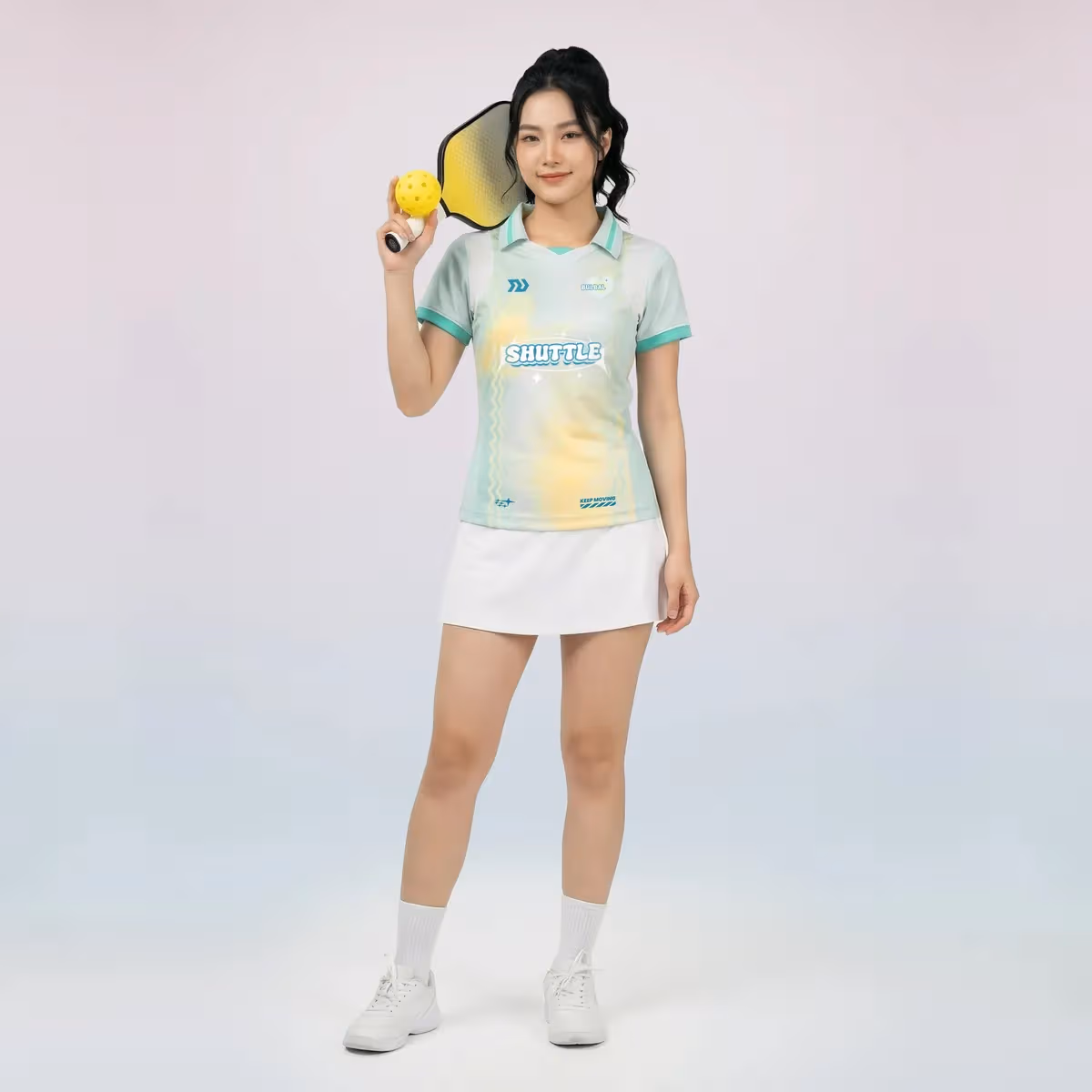 Áo Thể Thao Nữ Bulbal Teemie TM03 Xanh Mint