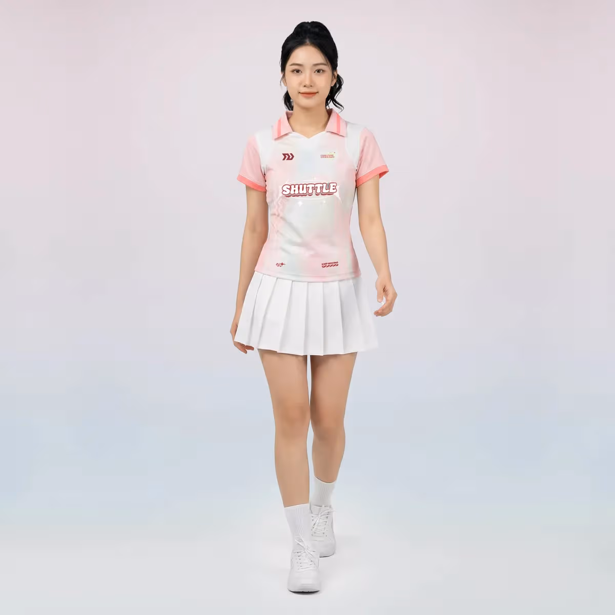 Áo Thể Thao Nữ Bulbal Teemie TM03 Hồng Đào