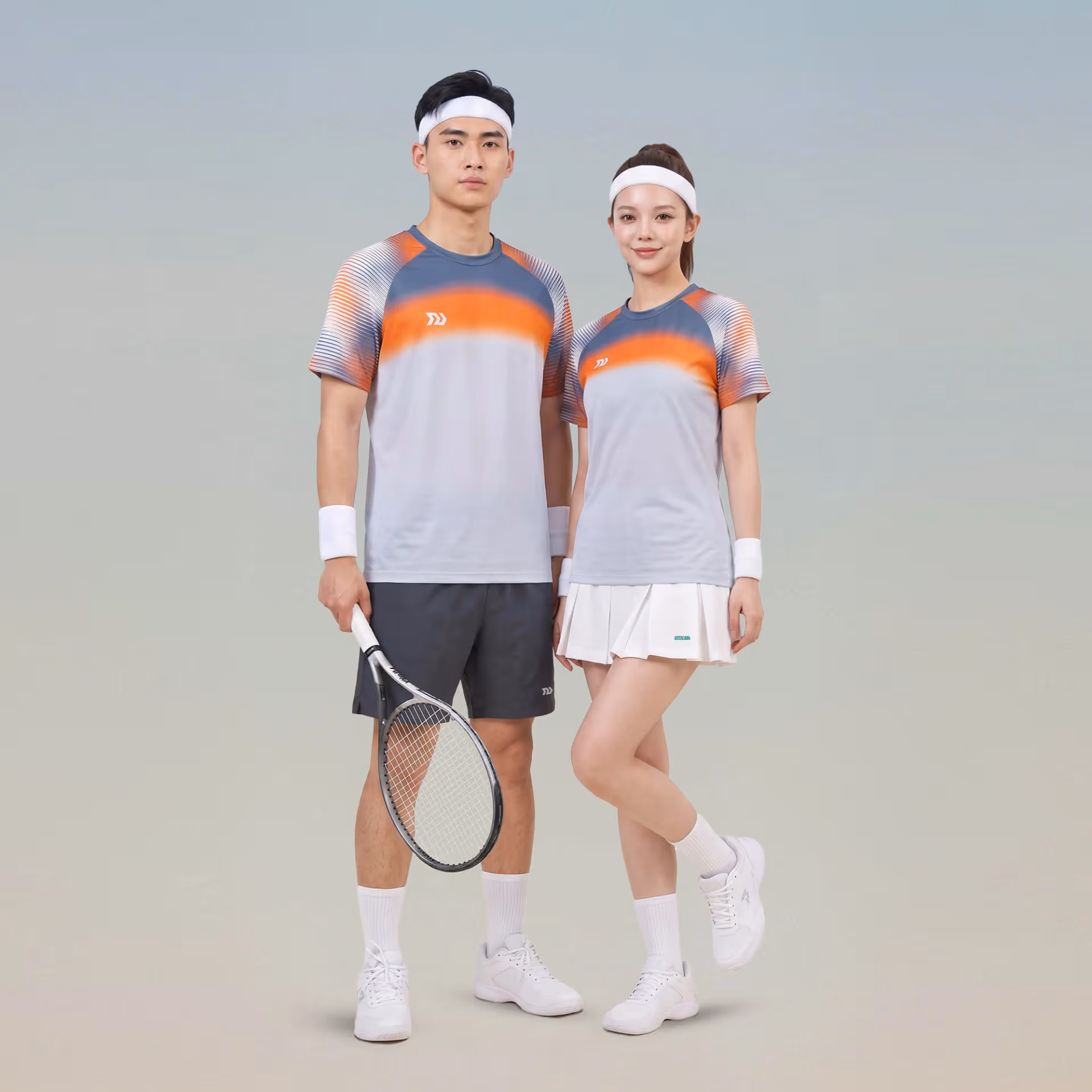 Áo thể thao Nam Bulbal Lumar 02 Xám Cam 8