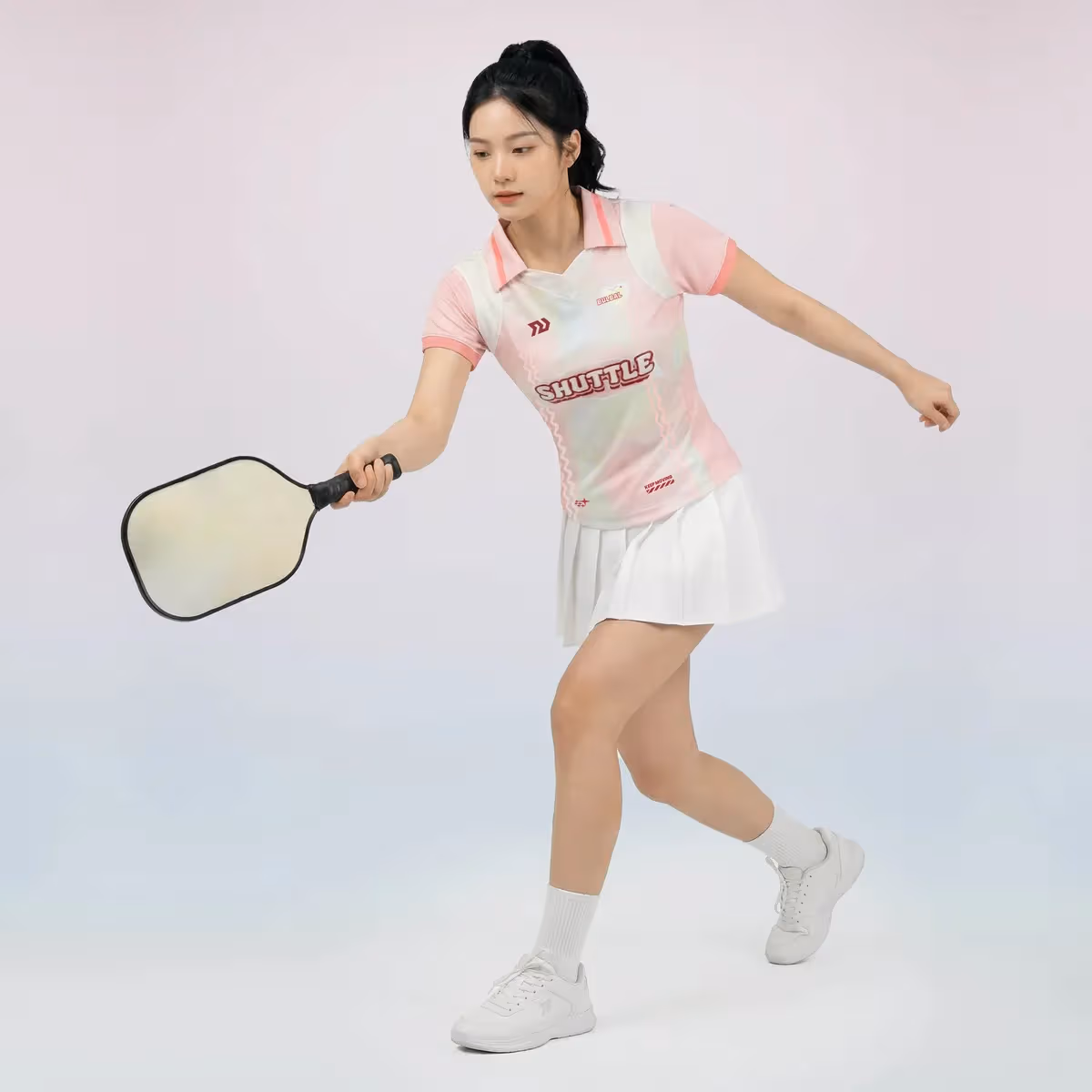 Áo Thể Thao Nữ Bulbal Teemie TM03 Hồng Đào