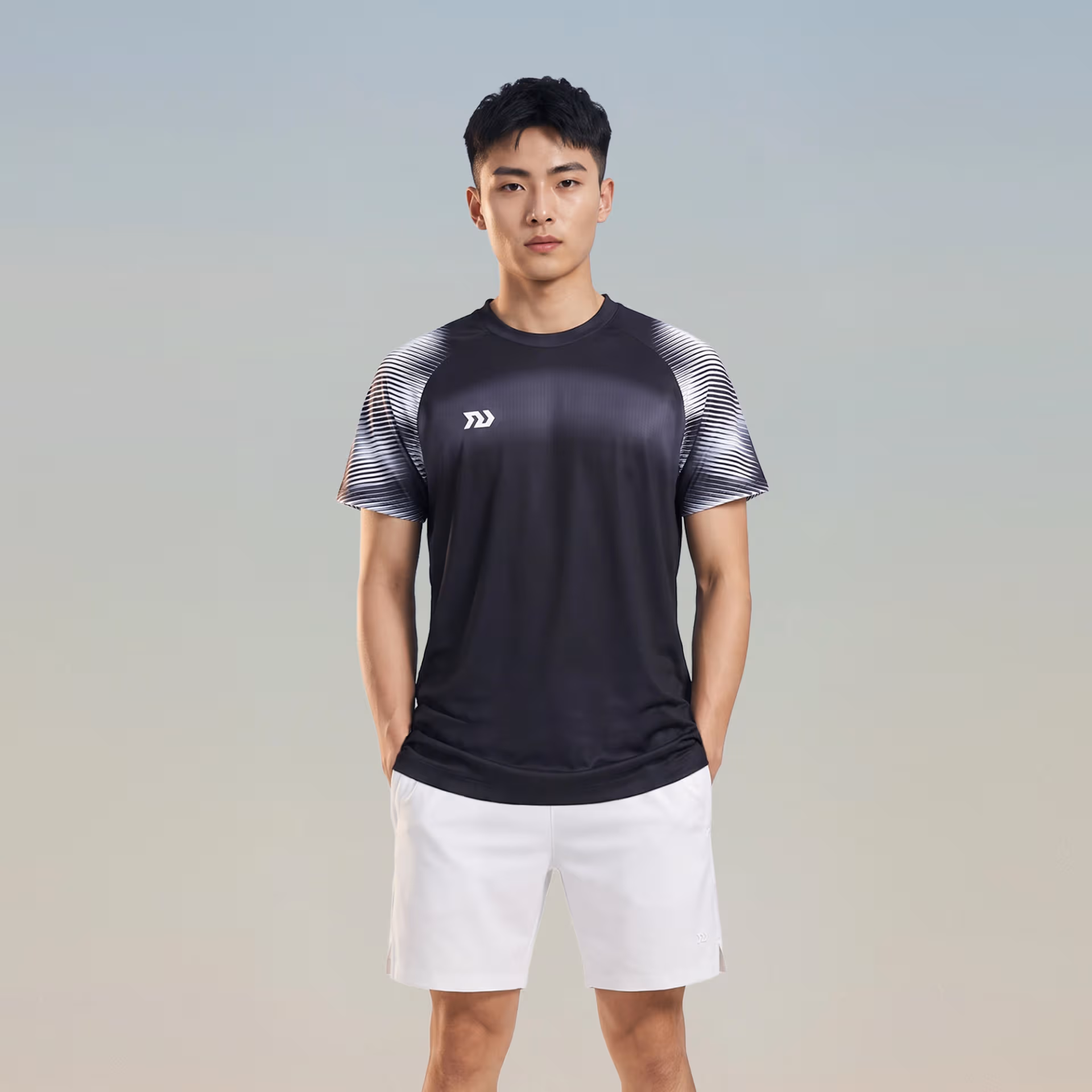 Áo thể thao Nam Bulbal Lumar 02 Đen Xám 1
