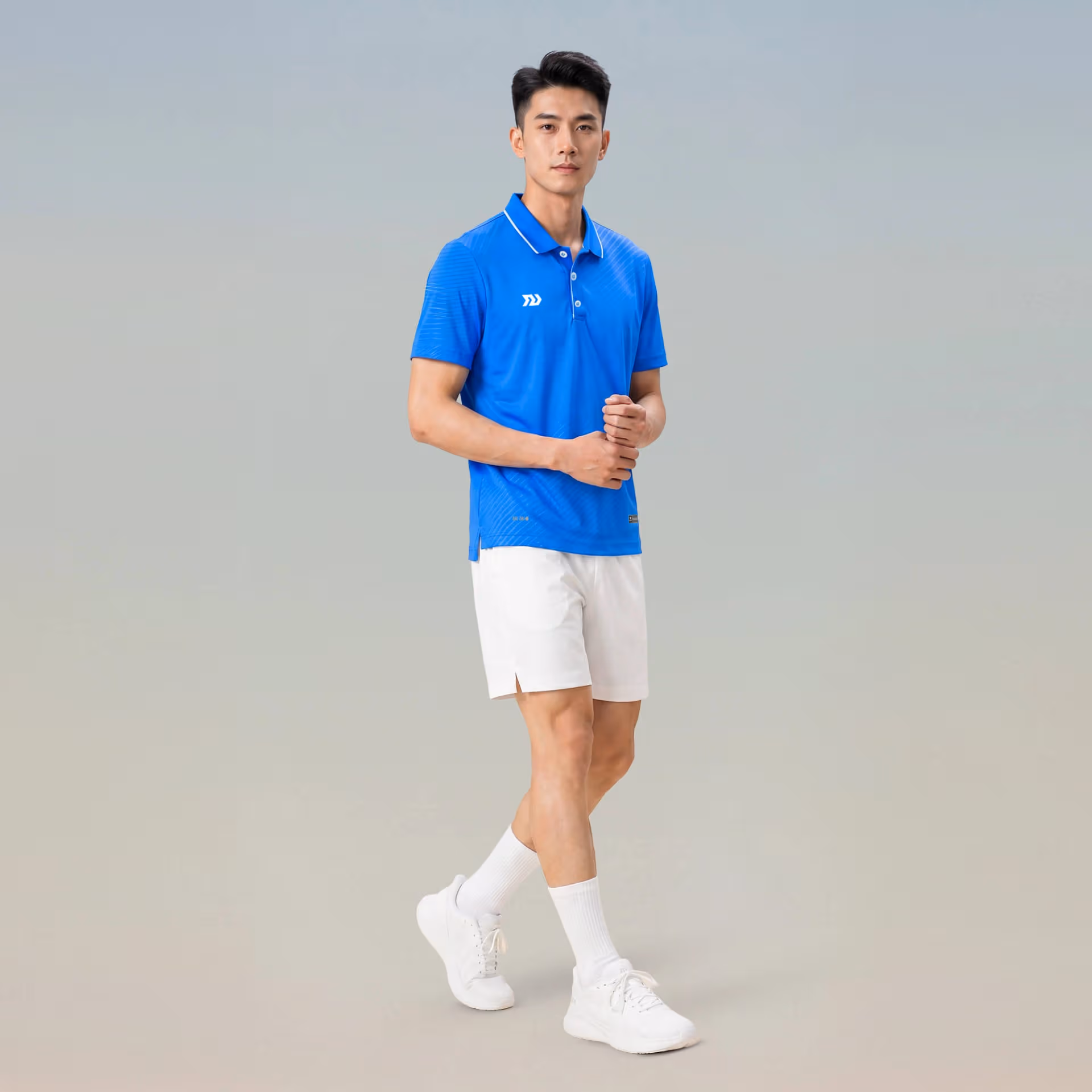 Áo thể thao cổ trụ Nam Bulbal Draco Xanh Ya 6
