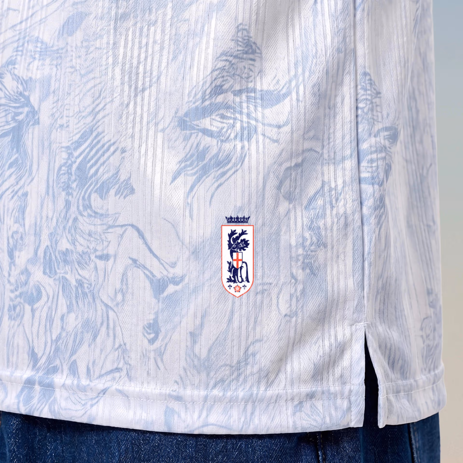 Áo Polo Bulbal Jersey WC26 Trắng Xanh 5