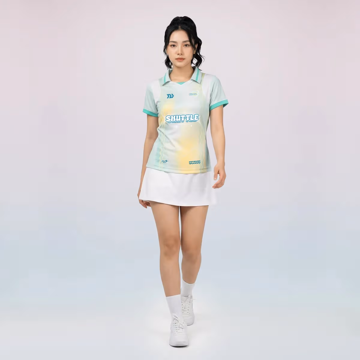 Áo Thể Thao Nữ Bulbal Teemie TM03 Xanh Mint