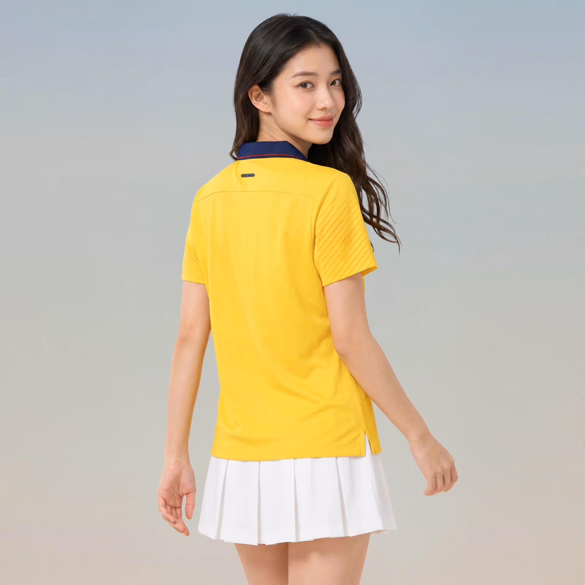 Áo thể thao cổ trụ Nữ Bulbal Draco Vàng 5
