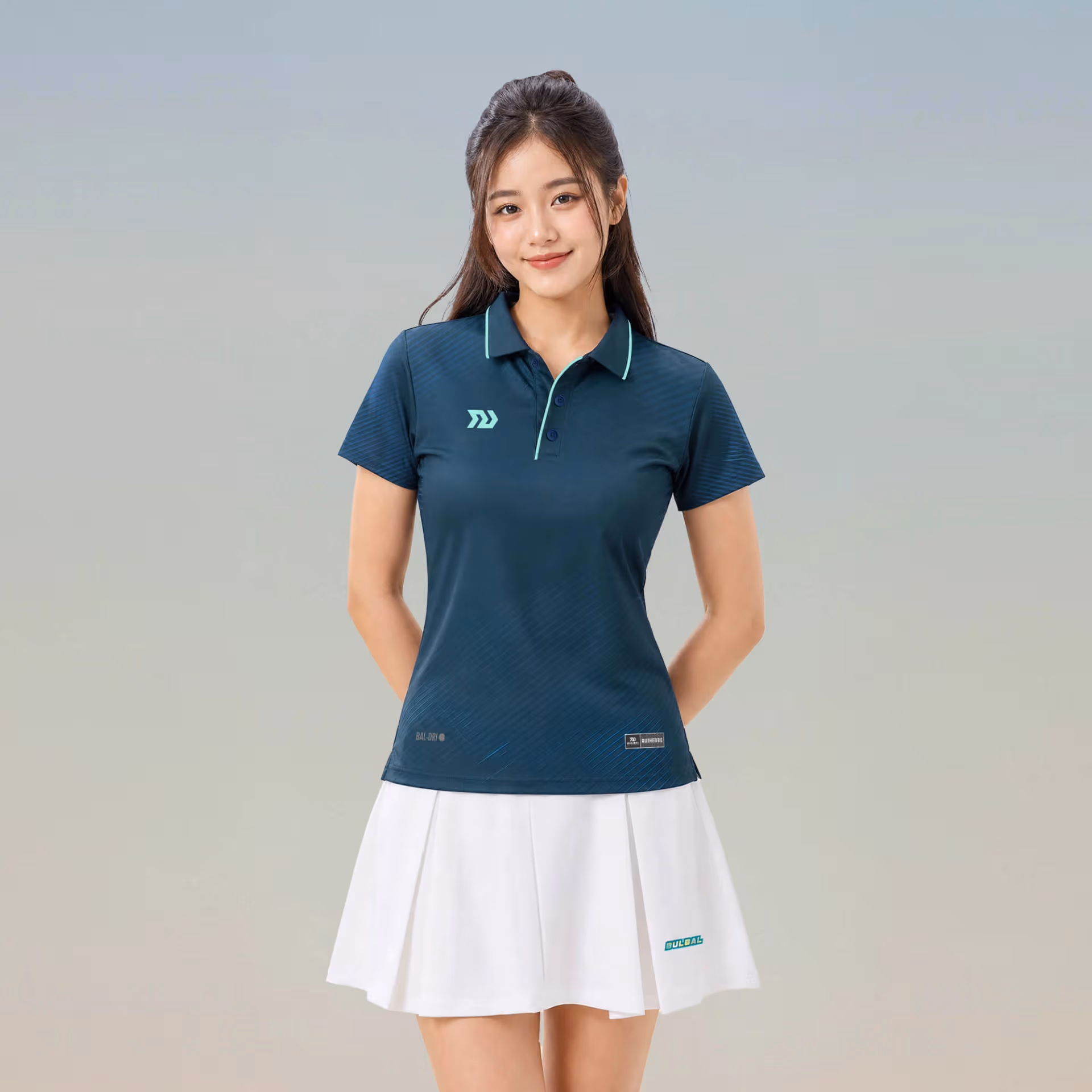 Áo thể thao cổ trụ Nữ Bulbal Draco Lông Công 1