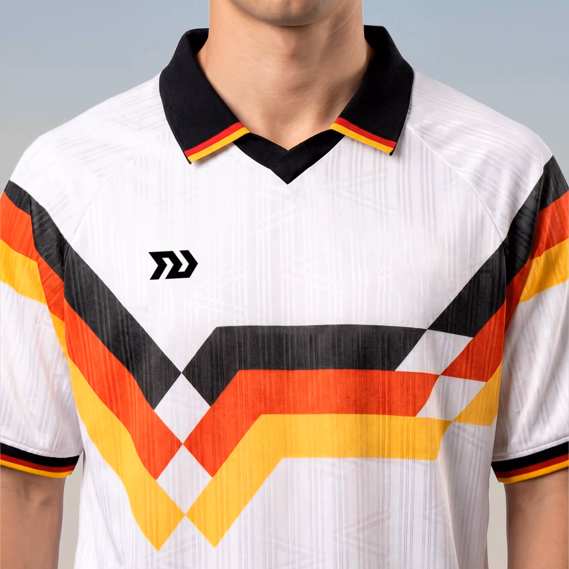 Áo Polo Bulbal Jersey WC26 Trắng Đen 3