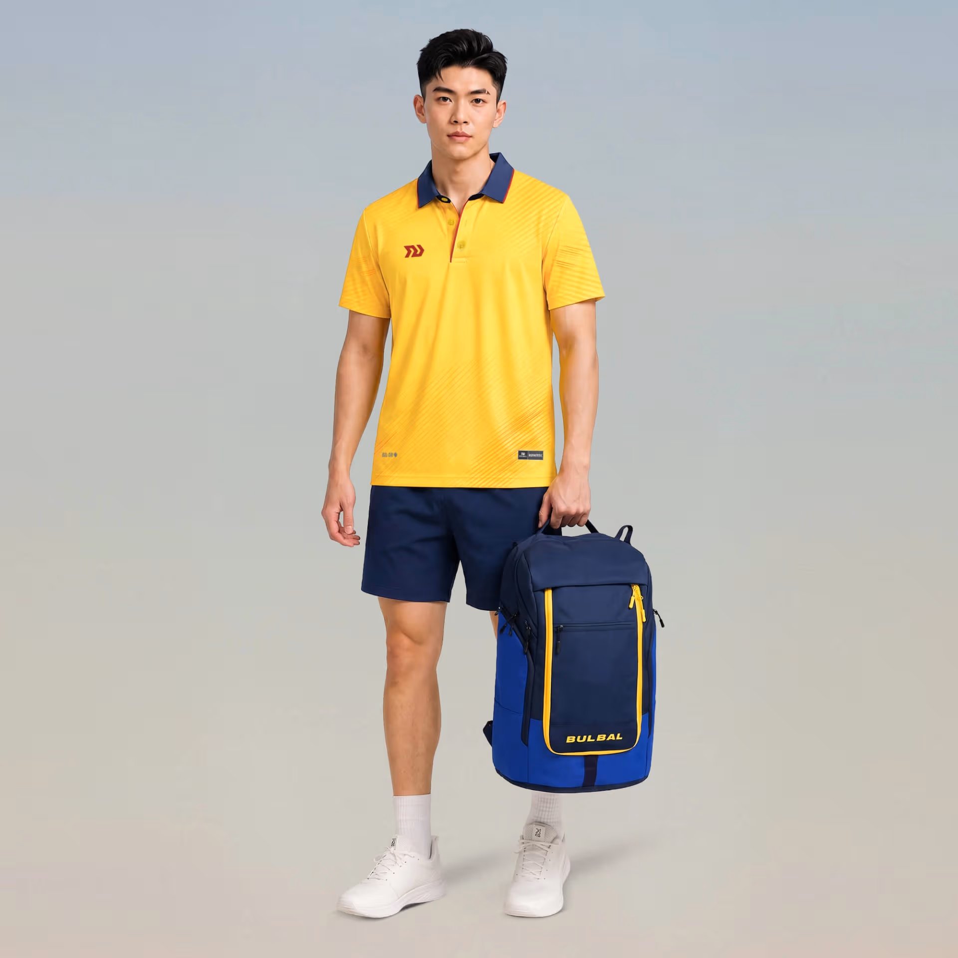 Áo thể thao cổ trụ Nam Bulbal Draco Vàng 7