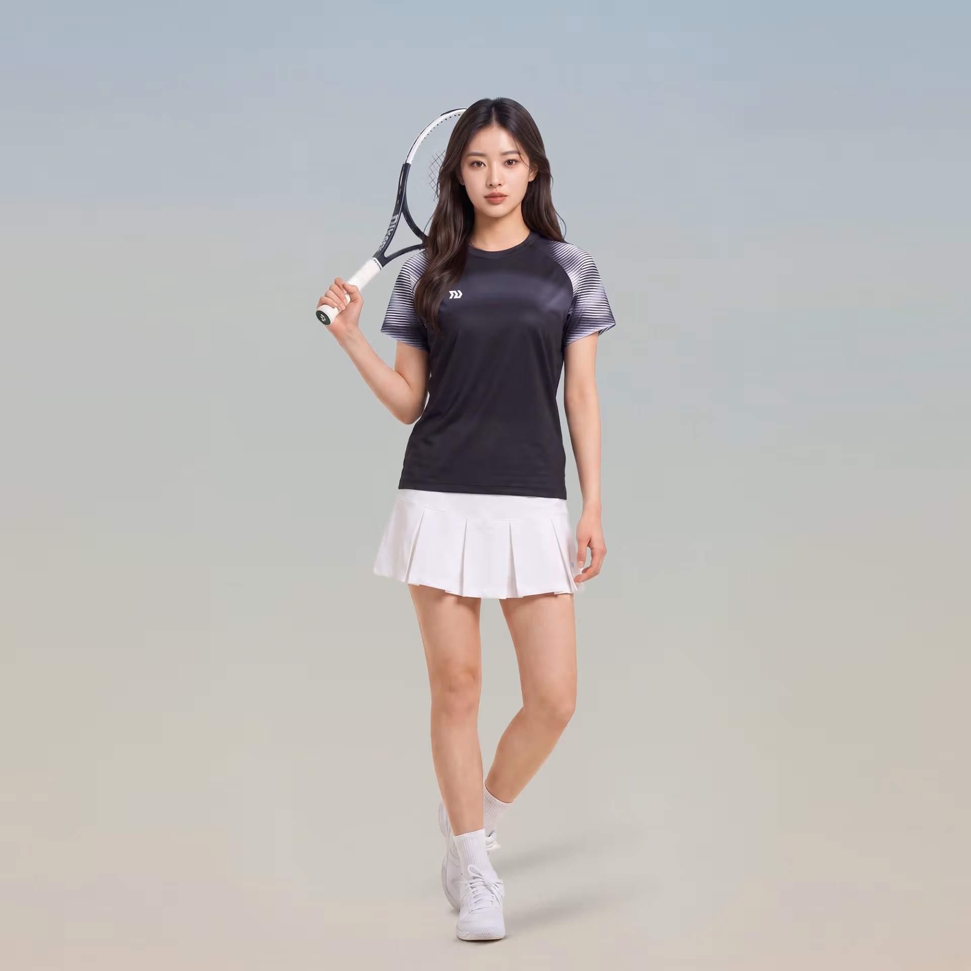 Áo thể thao Nữ Bulbal Lumar 02 Đen Xám 7