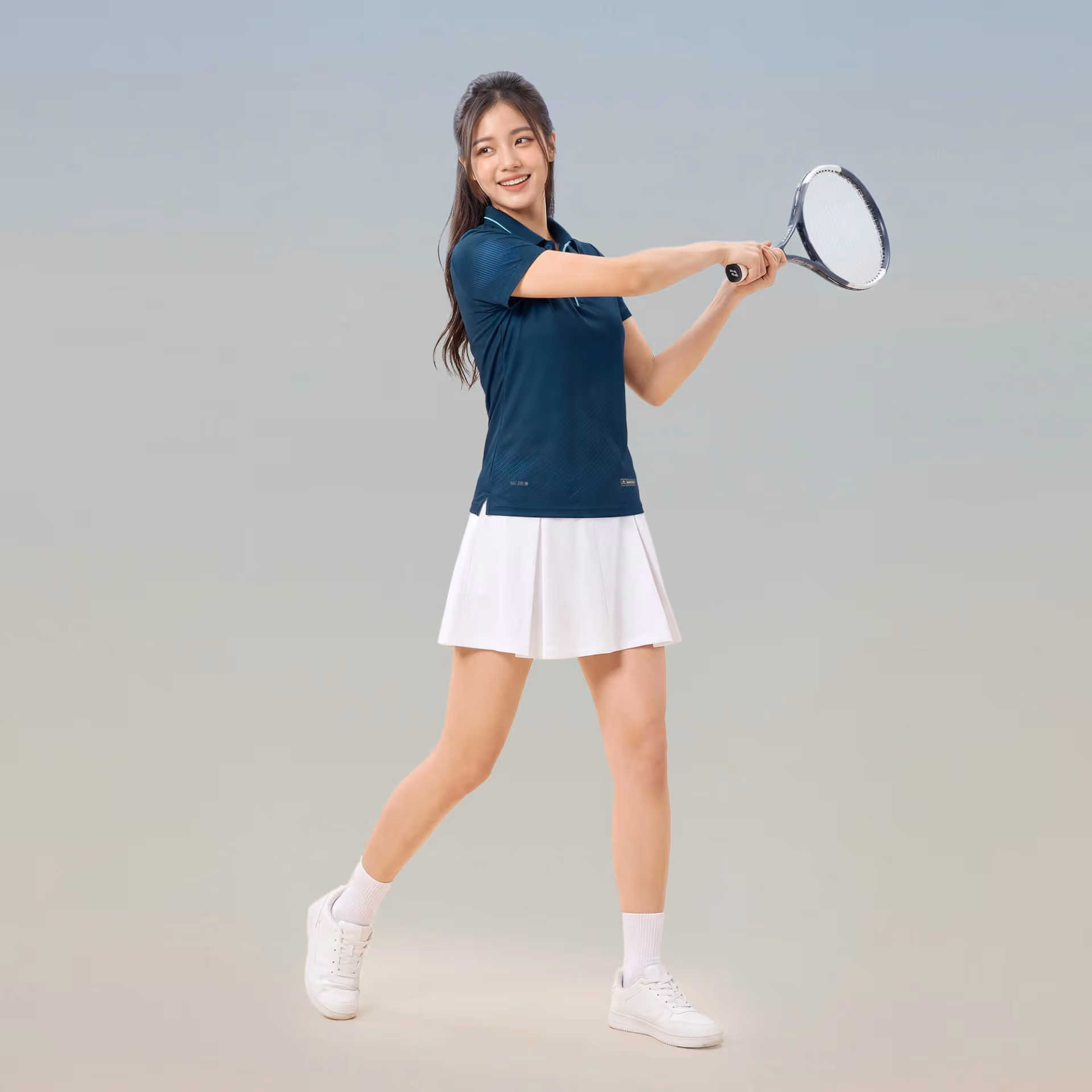 Áo thể thao cổ trụ Nữ Bulbal Draco Lông Công 7