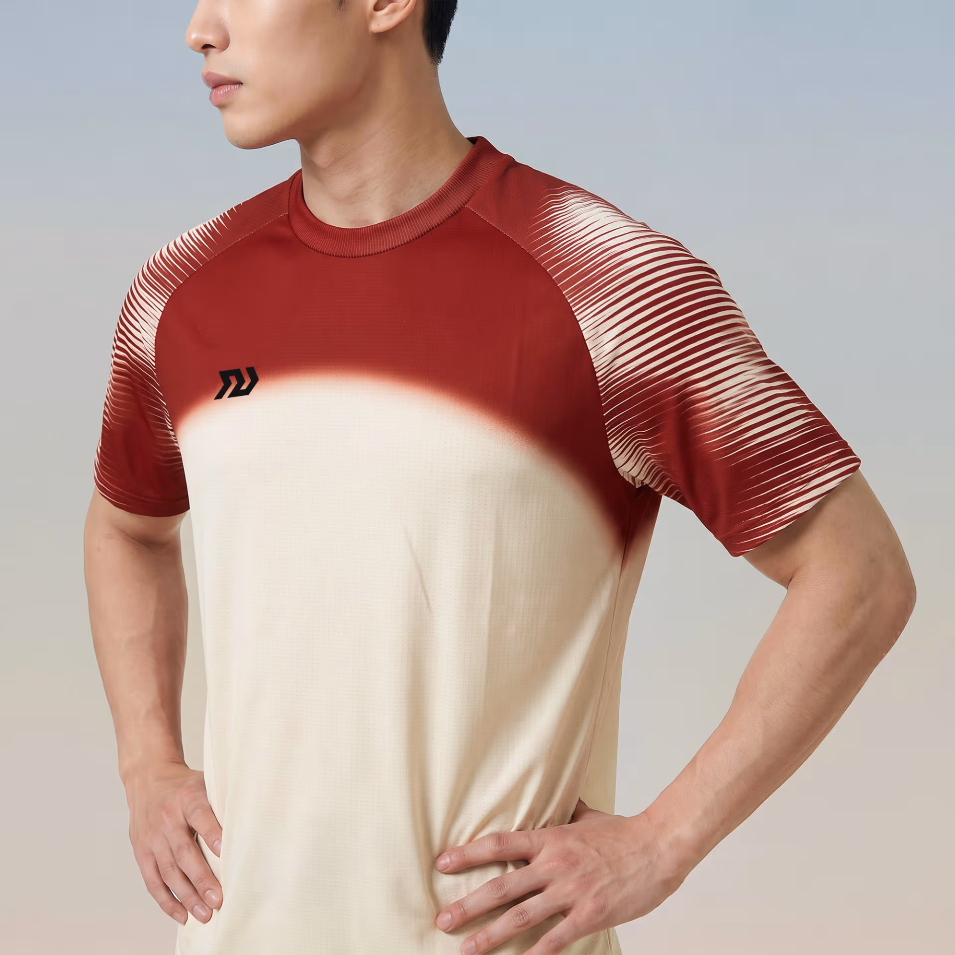 Áo thể thao Nam Bulbal Lumar 02 Kem Đỏ 3