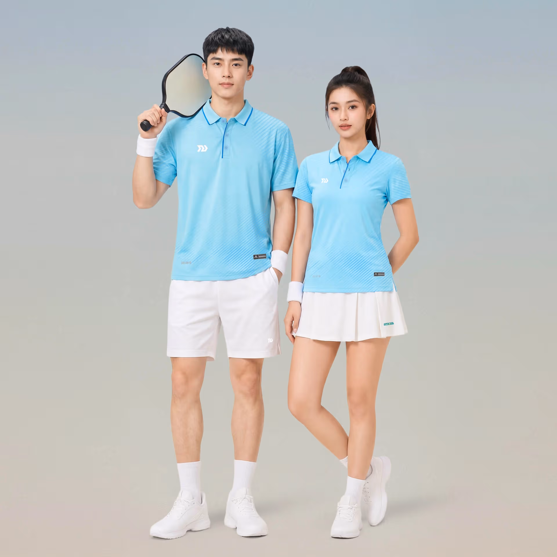 Áo thể thao cổ trụ Nam Bulbal Draco Thiên Thanh 8
