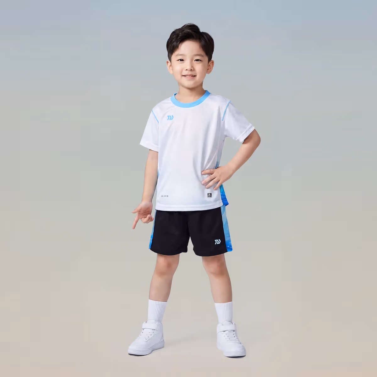 Bộ Quần Áo Bóng Đá Trẻ Em Bulbal Sonic 3 Trắng Thiên Thanh