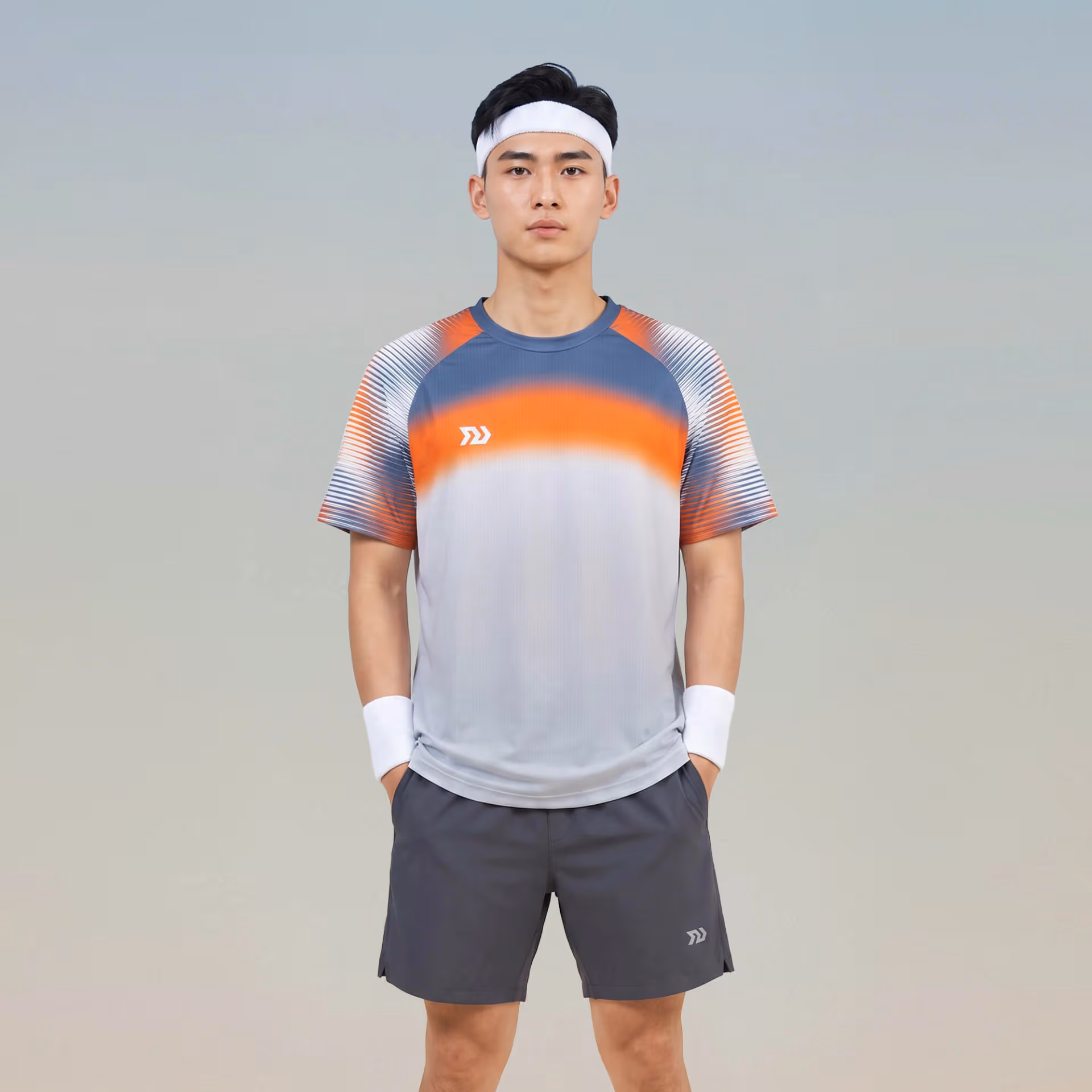 Áo thể thao Nam Bulbal Lumar 02 Xám Cam 1