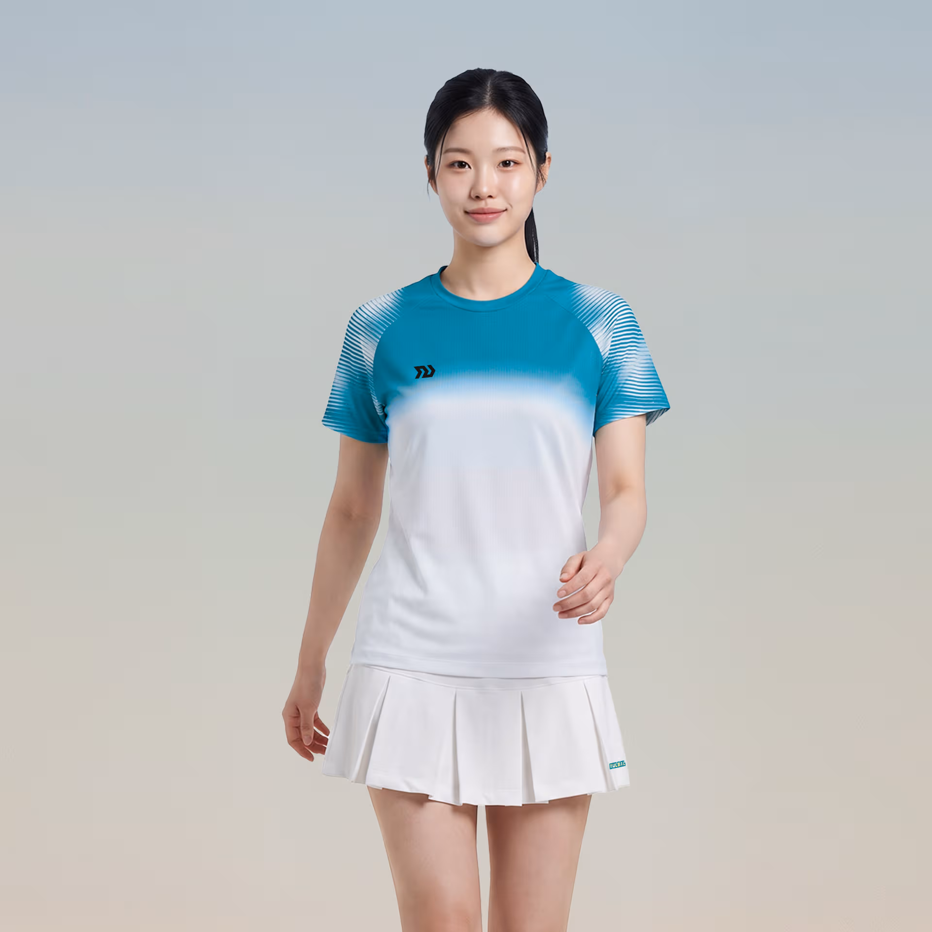 Áo thể thao Nữ Bulbal Lumar 02 Trắng Xanh Lá