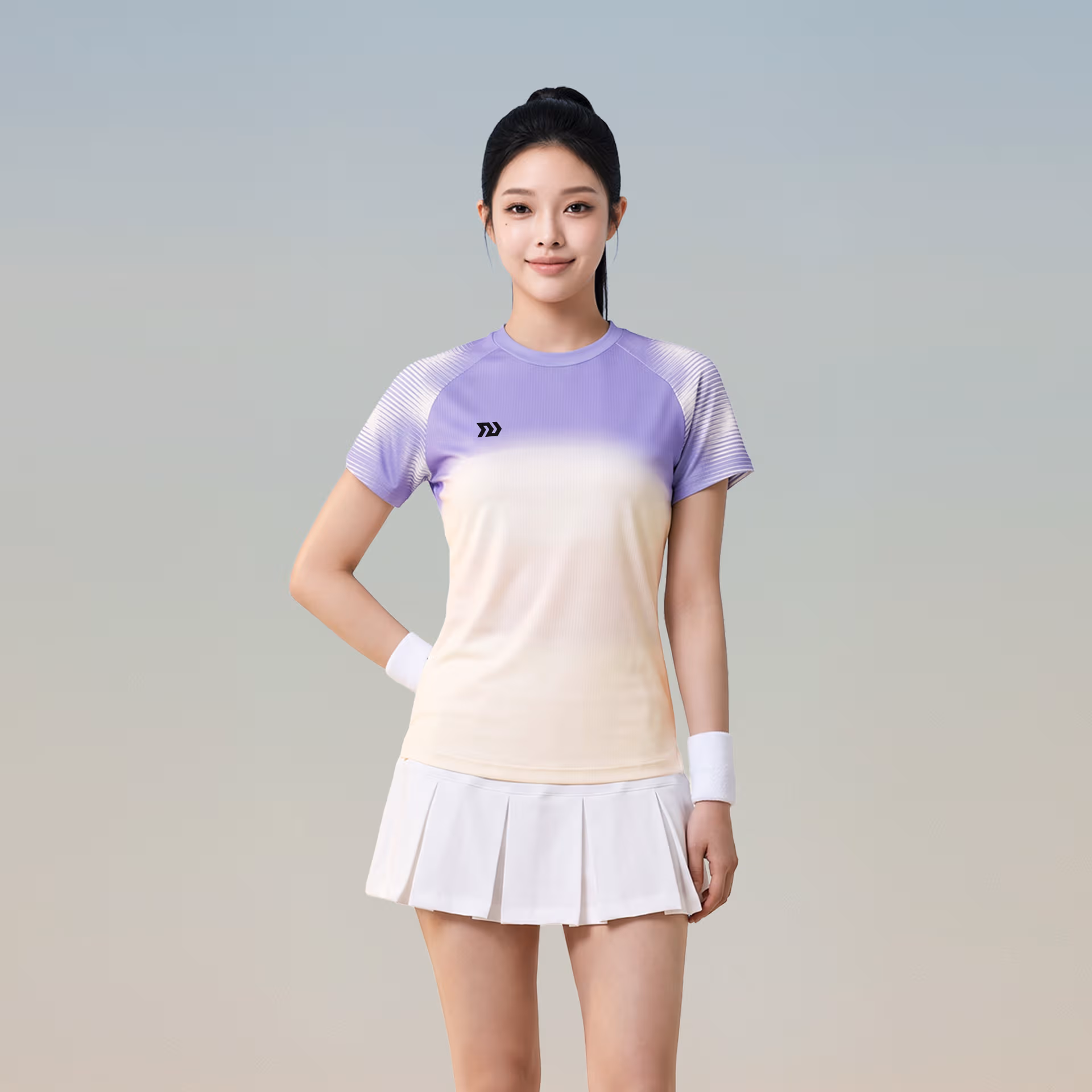 Áo thể thao Nữ Bulbal Lumar 02 Kem Tím