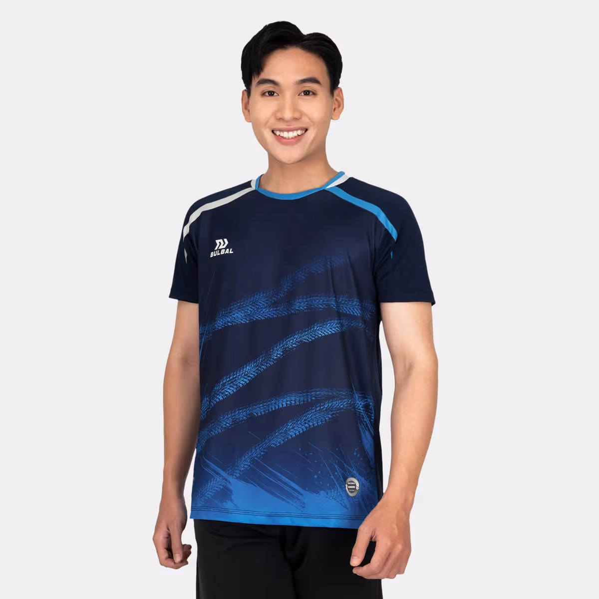 Áo Cầu Lông Nam Bulbal Badminton SS23 BAT1010 Xanh Đen