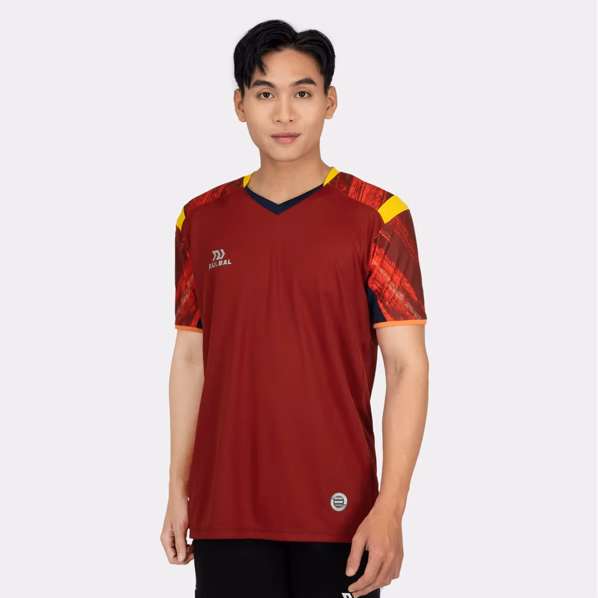 Áo Cầu Lông Nam Bulbal Badminton SS23 BAT1011 Đỏ Đô