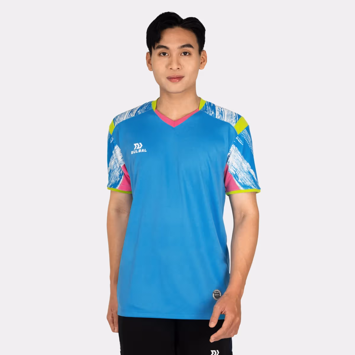 Áo Cầu Lông Nam Bulbal Badminton SS23 BAT1011 Xanh Ya
