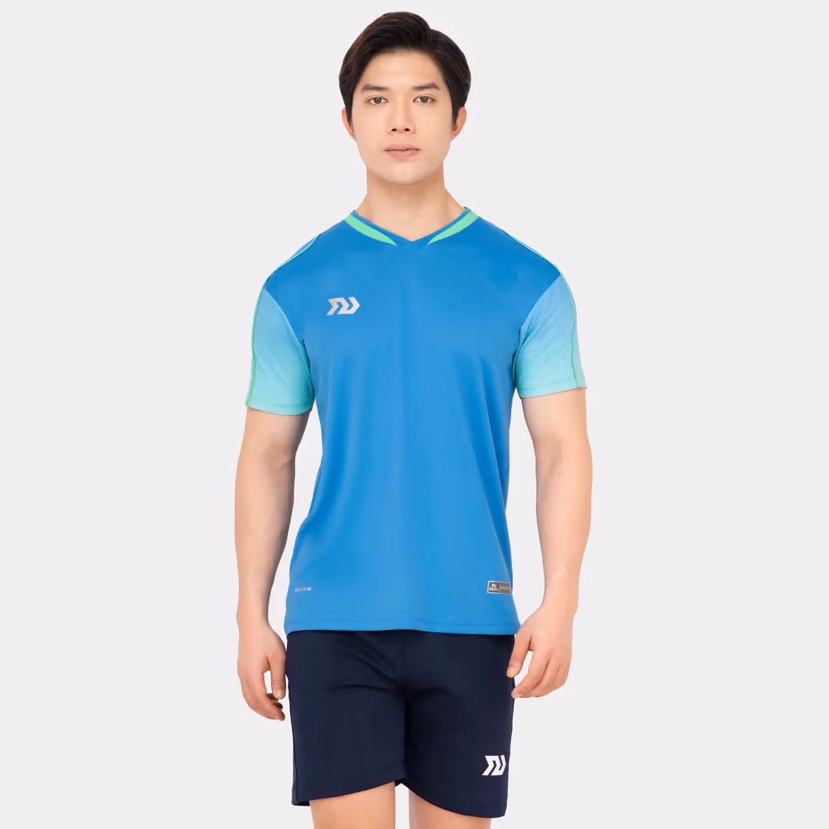 Áo Cầu Lông Nam Bulbal Badminton SS24 BAM2401 Xanh Ya
