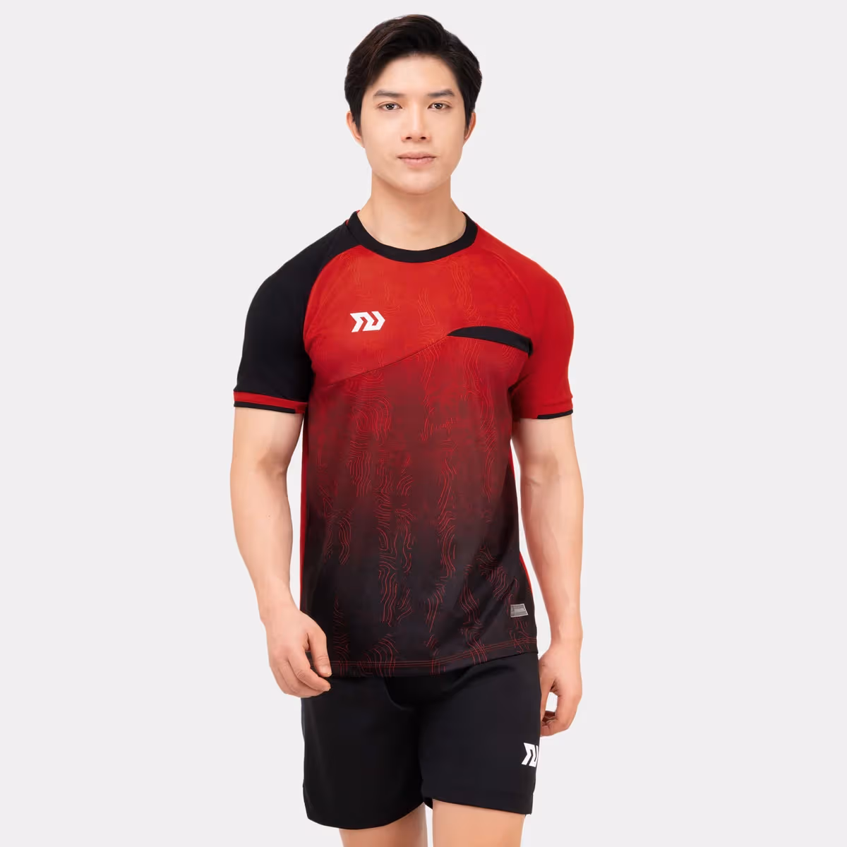 Áo Cầu Lông Nam Bulbal Badminton SS24 BAM2403 Đỏ