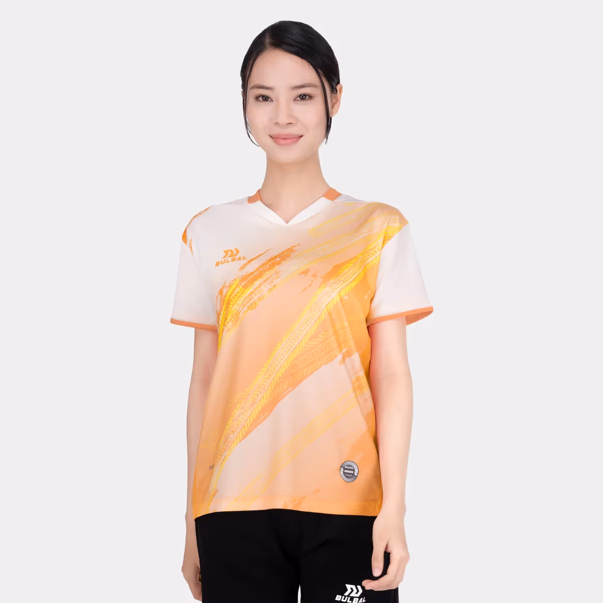 Áo Cầu Lông Nữ Bulbal Badminton SS23 BAT1013 Cam Đào