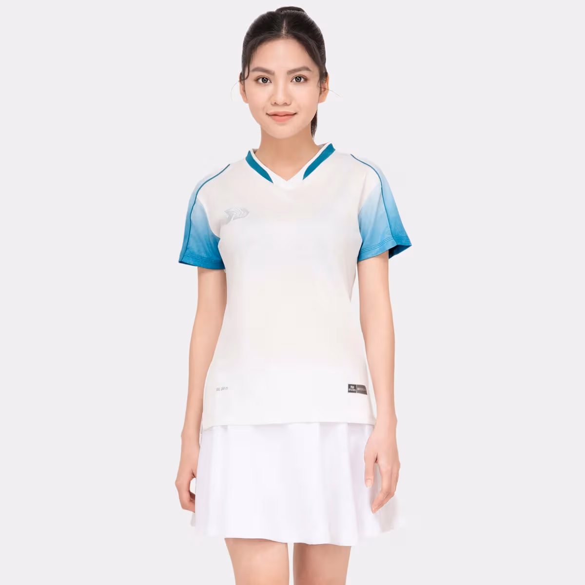 Áo Cầu Lông Nữ Bulbal Badminton SS24 BAW2401 Trắng