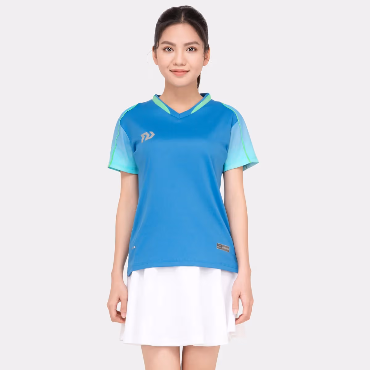 Áo Cầu Lông Nữ Bulbal Badminton SS24 BAW2401 Xanh Ya