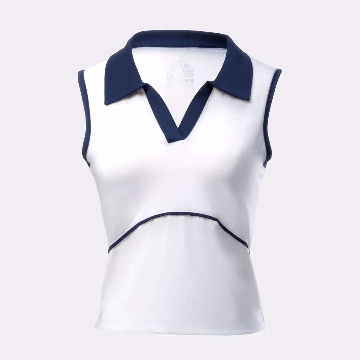 Áo croptop Bulbal Topsy V Trắng Navy